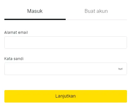 Formulir masuk Exness untuk akses akun di Indonesia